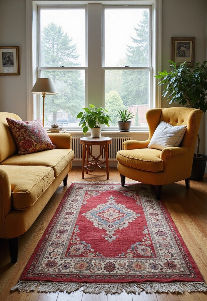 18 Living Room Decor Ideas That Will Make You Say 'Wow!' (You Won't Believe #7!) - 8. Bold Area Rugs