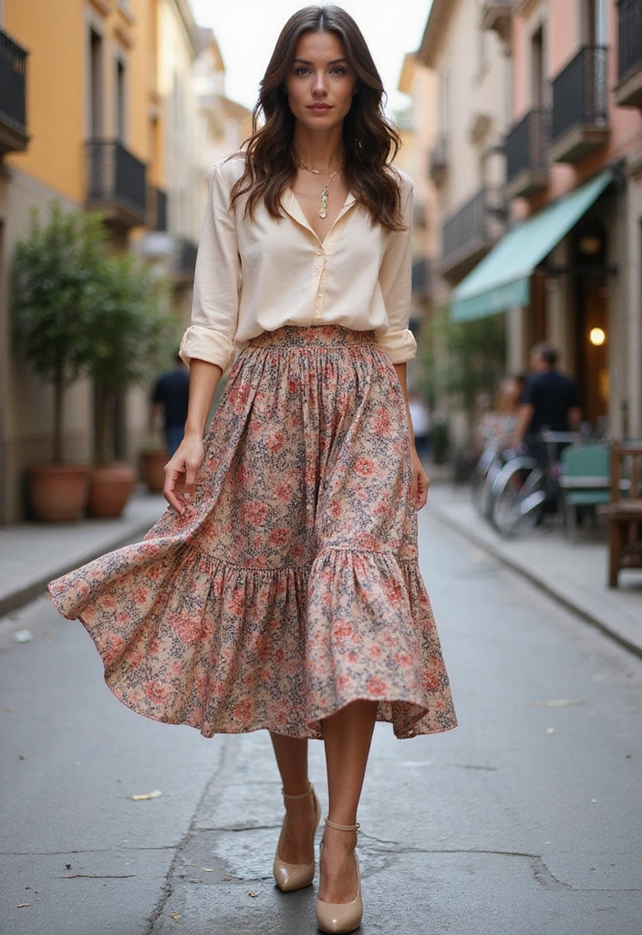 20 Street Style Fashion Trends That'll Make You the Envy of Your Friends (Wait Until You See #10!) - 13. Flowy Midi Skirts
