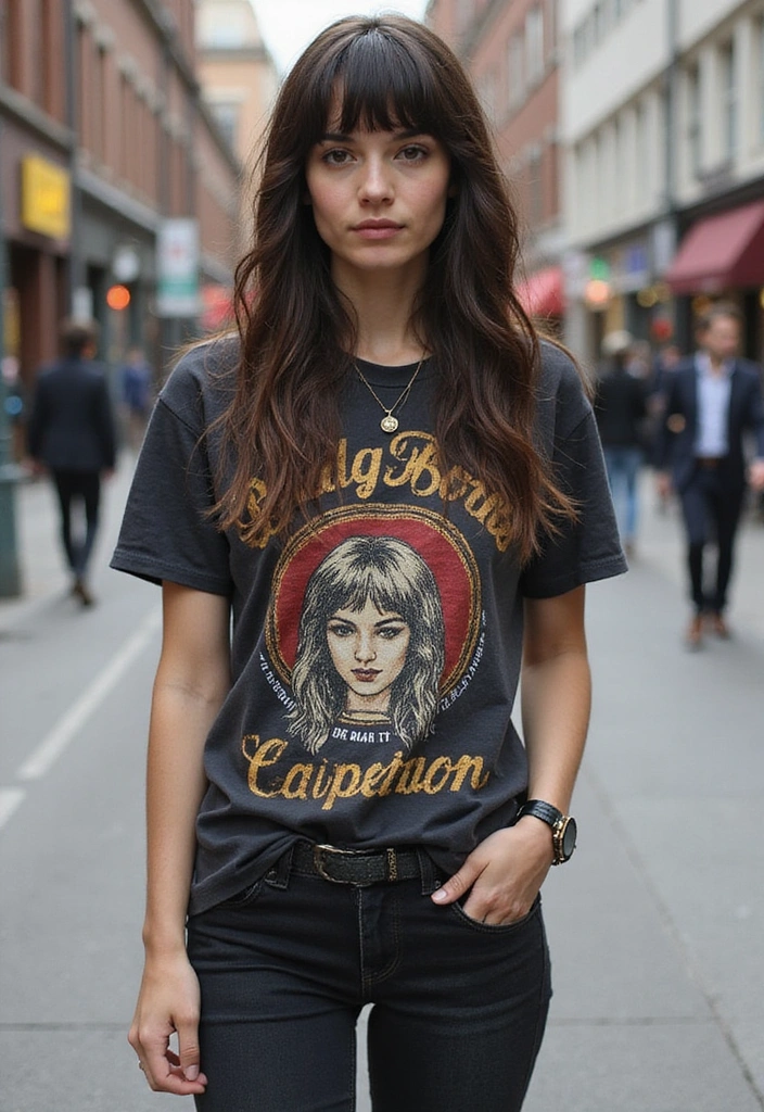 20 Street Style Fashion Trends That'll Make You the Envy of Your Friends (Wait Until You See #10!) - 14. Vintage Band Tees