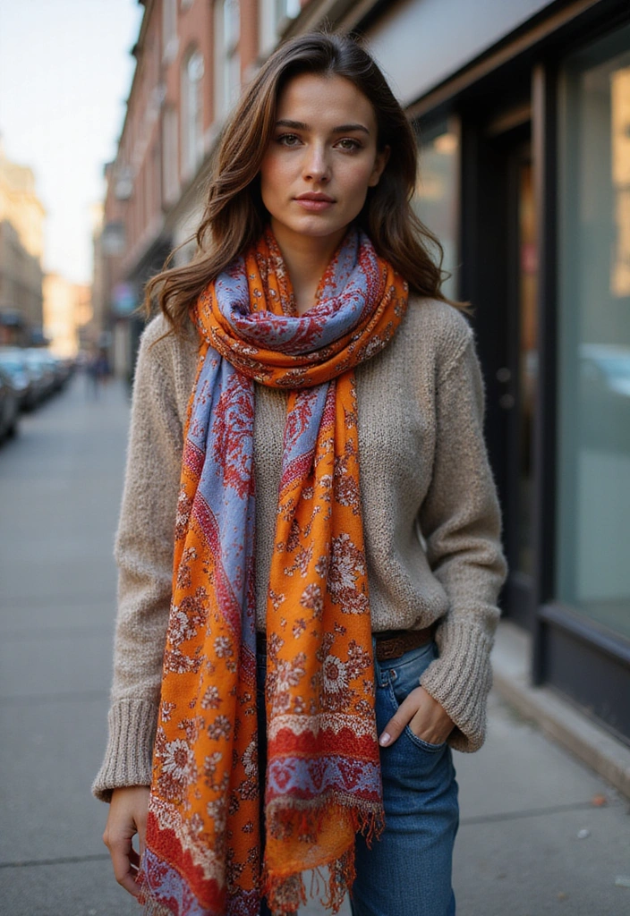 20 Street Style Fashion Trends That'll Make You the Envy of Your Friends (Wait Until You See #10!) - 19. Scarf Print