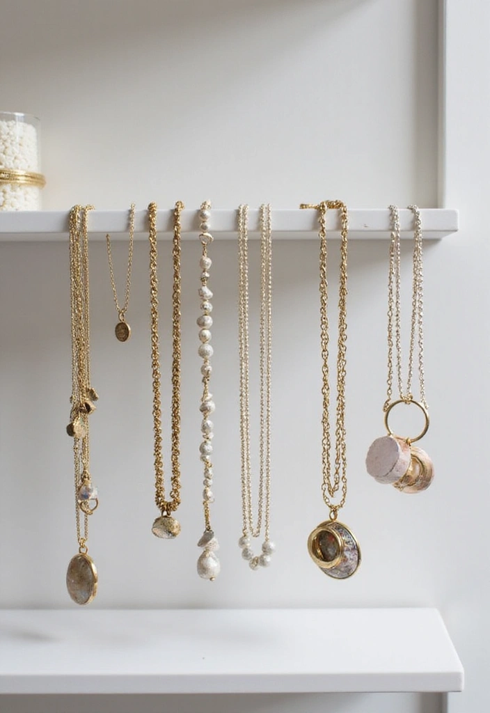 21 Minimalist Shelf Ideas That Prove Less is More in Your Bedroom! - 18. Minimalist Jewelry Display