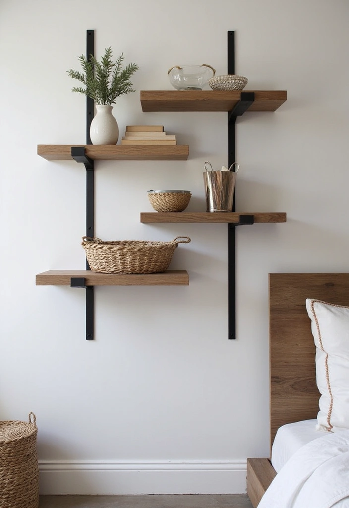 21 Minimalist Shelf Ideas That Prove Less is More in Your Bedroom! - 3. Minimalist Wall-Mounted Units