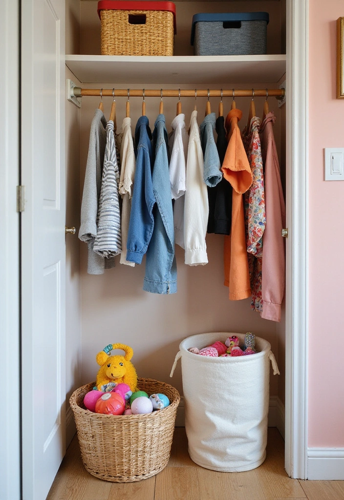 25 Kids Closet Organization Hacks That Will Make You Wonder How You Lived Without Them! - 12. Multi-Purpose Hampers