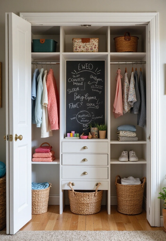25 Kids Closet Organization Hacks That Will Make You Wonder How You Lived Without Them! - 15. Incorporate a Chalkboard