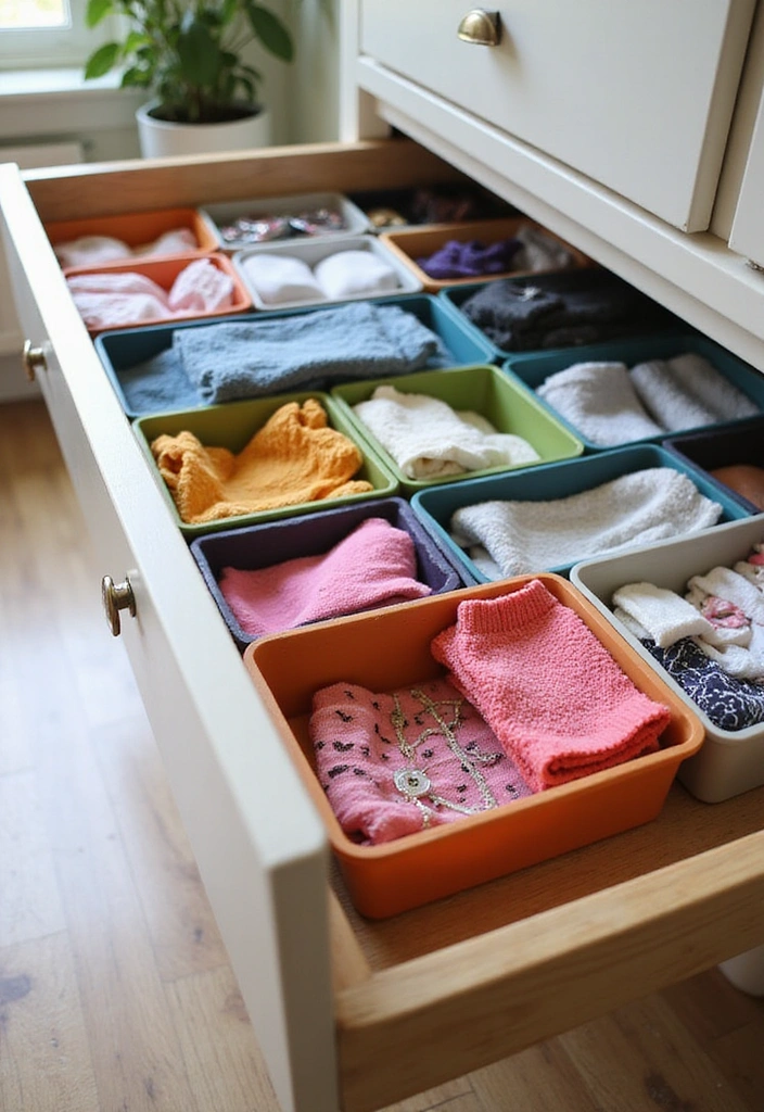 25 Kids Closet Organization Hacks That Will Make You Wonder How You Lived Without Them! - 6. Use Drawer Dividers