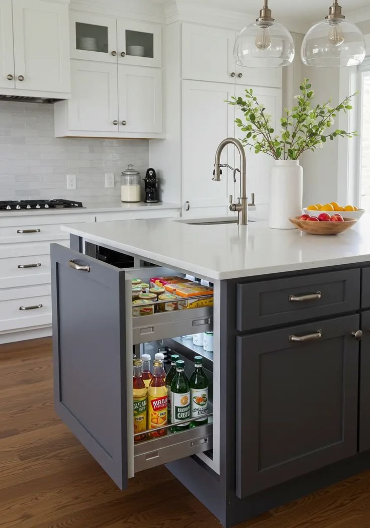 12 Kitchen Makeovers on a Budget That’ll Leave You Speechless! - Modern Minimalism: White and Wood