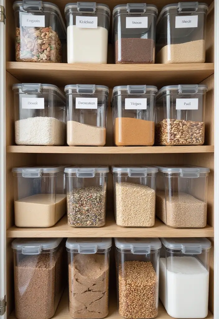 14 Kitchen Organization Tips That Will Change Your Cooking Experience Forever (Don't Miss #9!) - 1. Use Clear Storage Containers