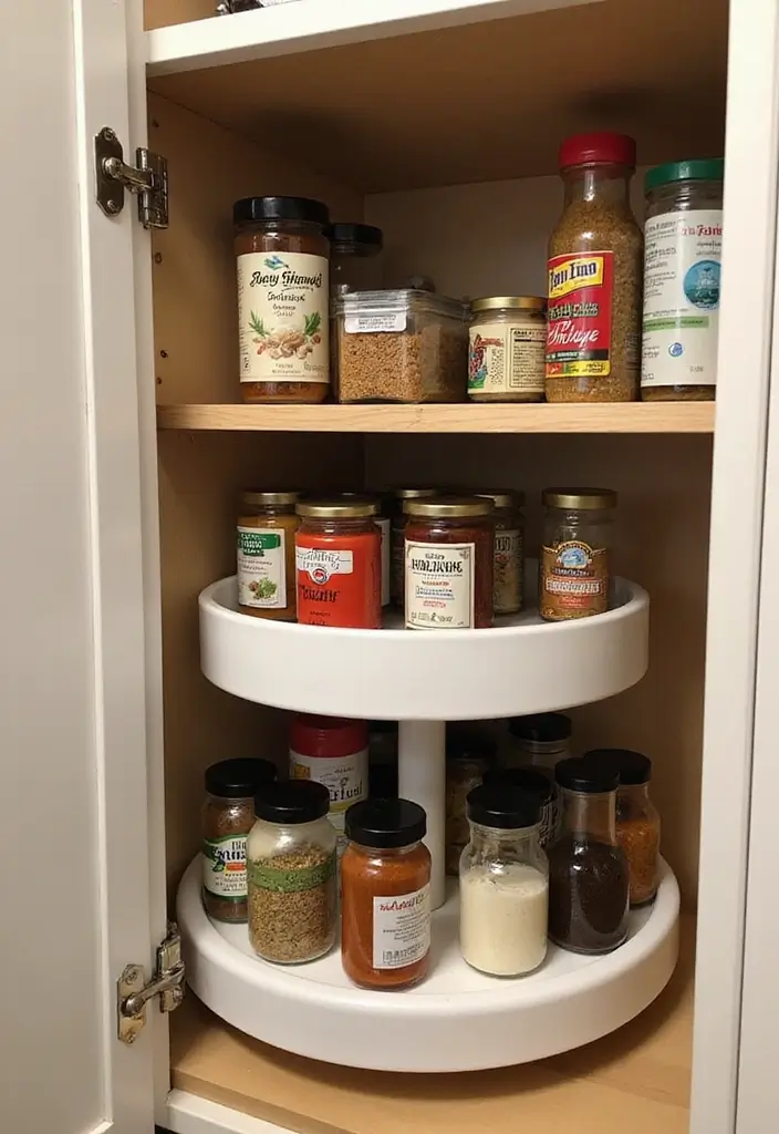 14 Kitchen Organization Tips That Will Change Your Cooking Experience Forever (Don't Miss #9!) - 7. Use Lazy Susans