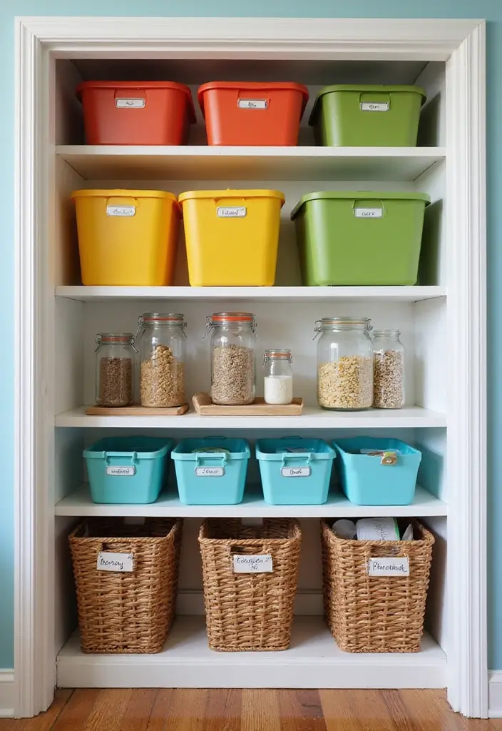 14 Kitchen Organization Tips That Will Change Your Cooking Experience Forever (Don't Miss #9!) - 9. Color-Coded Storage