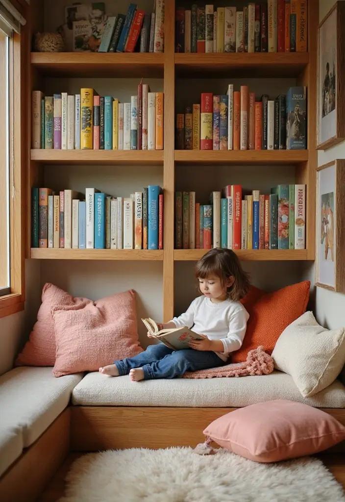 20 Fun Kids' Room Decor Ideas That'll Make Your Little One Jump for Joy! - 14. Cozy Reading Nooks