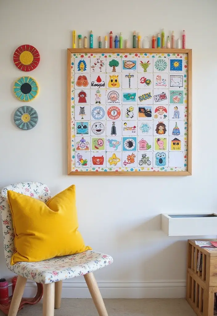 20 Fun Kids' Room Decor Ideas That'll Make Your Little One Jump for Joy! - 18. Fun Calendar Boards