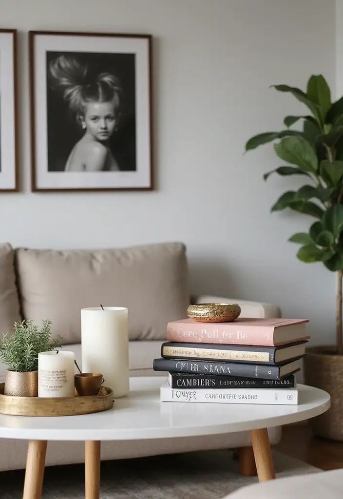 25 Cozy Living Room Ideas That'll Make You Want to Curl Up with a Book! (Don't Miss #9!) - 17. Coffee Table Books for Style