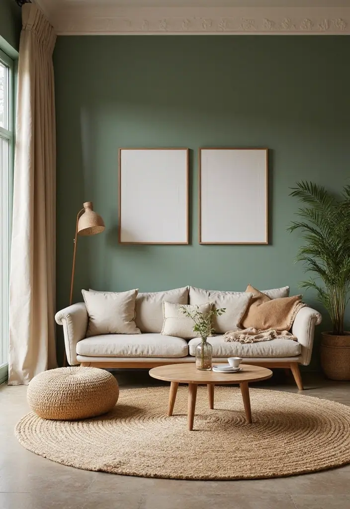 25 Cozy Living Room Ideas That'll Make You Want to Curl Up with a Book! (Don't Miss #9!) - 5. Earthy Color Palettes