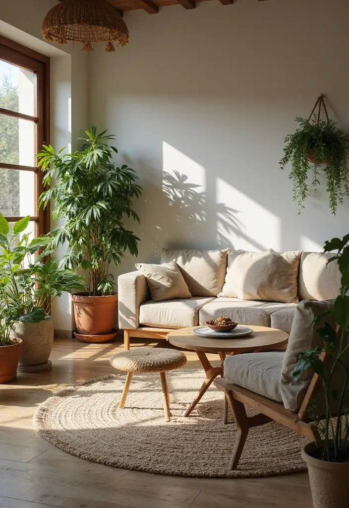 25 Cozy Living Room Ideas That'll Make You Want to Curl Up with a Book! (Don't Miss #9!) - 6. Incorporate Natural Elements